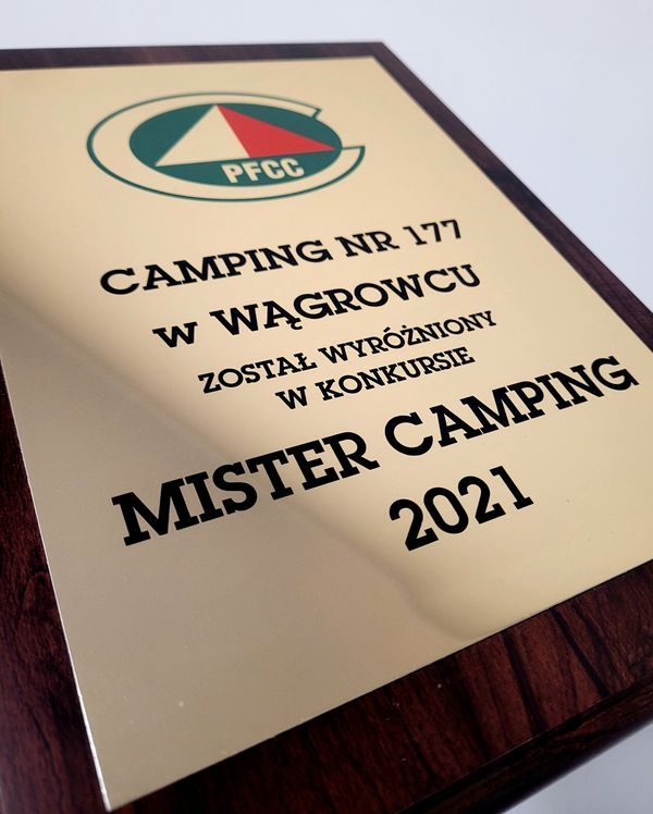 Zdjęcie dyplomu Mister Camping 2021