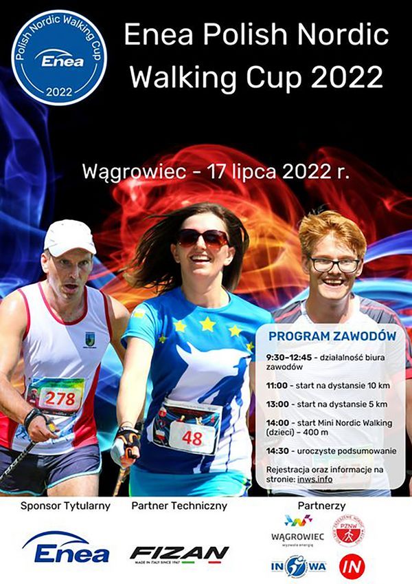 Plakat wydarzenia Enea Polish Nordic Walking 2022 Wągrowiec 